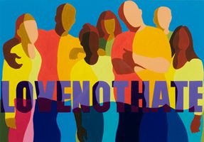 Love Not Hate Artistic Painting
